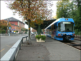 Letbanetog ved Wohlen station, Schweiz
Foto: Helge Bay d. 10.10.02