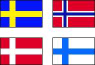Fire nordiske lande
