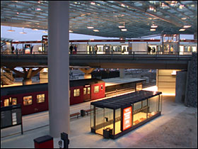 Flintholm station på indvielsesdagen
Foto: Helge Bay d. 24.01.04