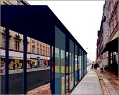 Cykelsti på trafiksaneret Nørrebrogade, Projekt Basisnet fra 1999