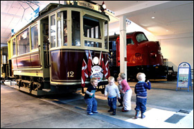 Odensevogn udstillet på Jernbanemuseet