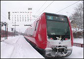 S-tog på Holte station i vinterdragt 2005